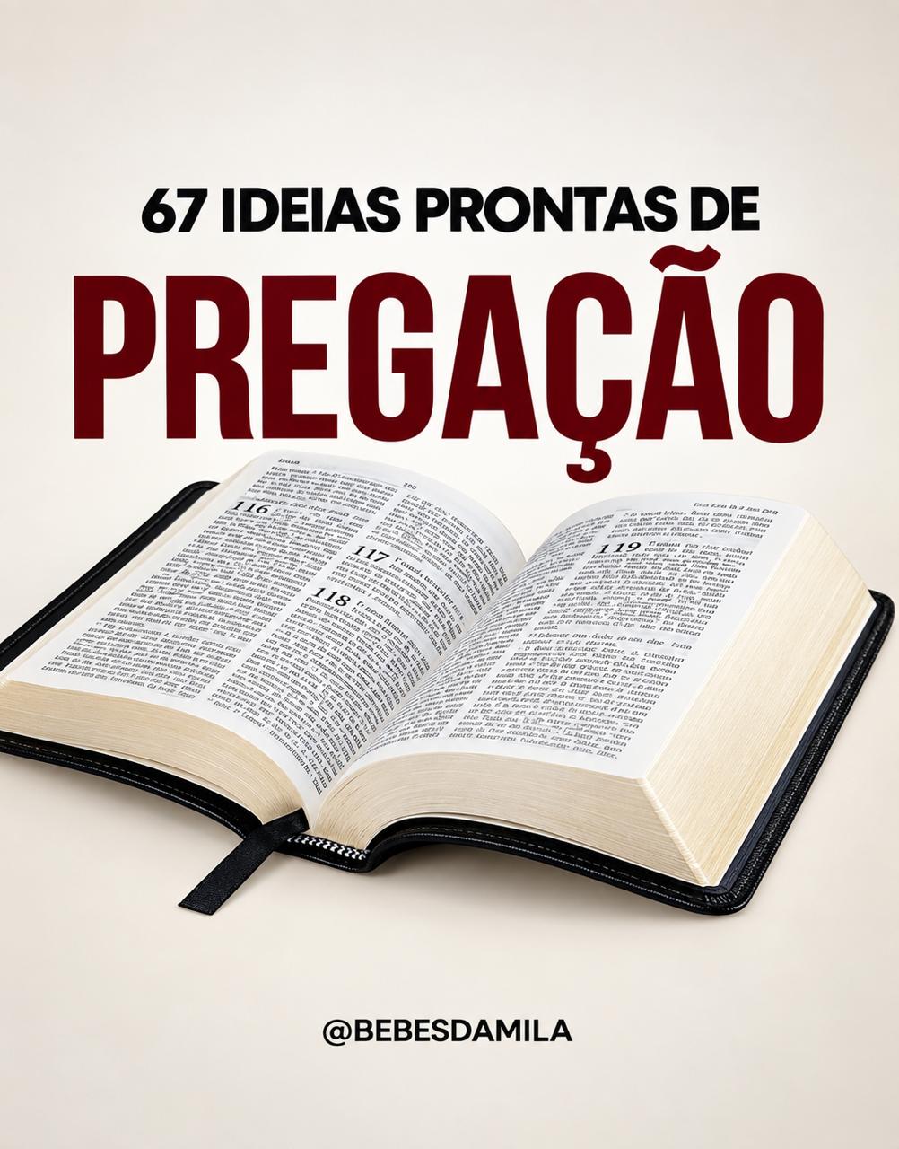 Capa do e-book 67 Ideias de Pregação