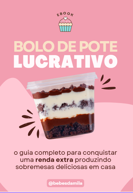 Capa do e-book Bolo de Pote Lucrativo